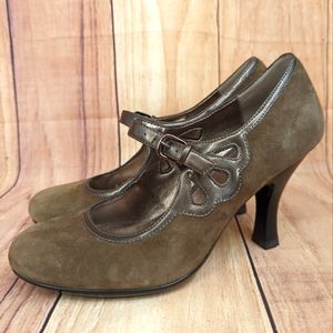 SOFFT Fatina Pump in Dark Taupe Suede Sz 8.5